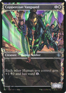 Coppercoat Vanguard (Halo Foil) (MAT-186) (Showcase) [March of the Machine: The Aftermath] Foil