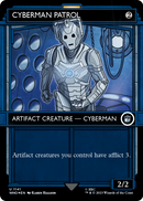 Cyberman Patrol (Showcase) (Surge Foil) (WHO-1141) (Borderless) [Doctor Who] Foil