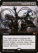 Profane Transfusion (Extended Art) (CMR-653) [Commander Legends] Foil