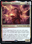 Quintorius, Loremaster (PRE-250) [March of the Machine Promos] Foil