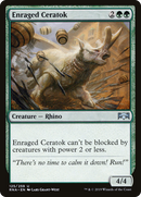 Enraged Ceratok (RNA-125) [Ravnica Allegiance]