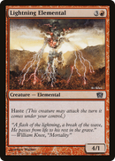 Lightning Elemental (8ED-201★) [8th Edition] Foil