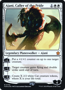 Ajani, Caller of the Pride (PRE-134) [Foundations Promos] Foil