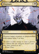 Eliminate (STA-030) (Showcase) (Borderless) [Strixhaven Mystical Archive] Foil