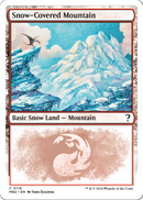 Snow-Covered Mountain (White Border) (MB2-119) [Mystery Booster 2]