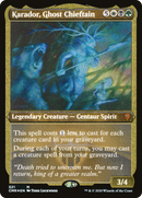 Karador, Ghost Chieftain (Foil Etched) (CMR-521) [Commander Legends] Etched Foil