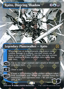 Kaito, Dancing Shadow (Borderless) (Step-and-Compleat Foil) (ONE-463) (Showcase) [Phyrexia: All Will Be One] Foil