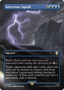 Sorcerous Squall (Borderless) (Surge Foil) (LTC-548) [Tales of Middle-earth Commander] Foil