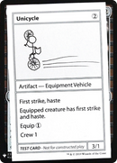 Unicycle (CMB1-110) [Mystery Booster Playtest Cards 2019]