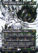 Tyvar, Jubilant Brawler (Borderless) (Step-and-Compleat Foil) (ONE-476) (Showcase) [Phyrexia: All Will Be One] Foil