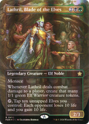 Lathril, Blade of the Elves (Borderless) (Mana Foil) (FDN-410) [Foundations] Foil