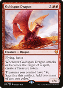 Goldspan Dragon (PPKHM-139P) [Promo Pack: Kaldheim Promos] Foil