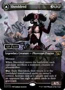 Sheoldred (Serial Numbered) (MOM-340) (Borderless) [March of the Machine] Foil