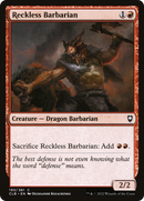 Reckless Barbarian (CLB-193) [Commander Legends: Battle for Baldur's Gate] Foil