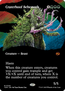 Craterhoof Behemoth (Borderless) (TDM-346) (Showcase) [Tarkir: Dragonstorm] Foil