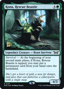 Kona, Rescue Beastie (PRE-187) [Duskmourn: House of Horror Promos] Foil