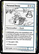 Personal Decoy (CMB1-096) [Mystery Booster Playtest Cards 2019]