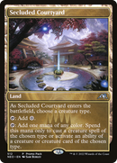 Secluded Courtyard (PPNEO-512) [Promo Pack: Kamigawa: Neon Dynasty]