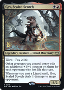Gev, Scaled Scorch (PRE-214) [Bloomburrow Promos] Foil