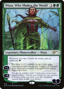 Nissa, Who Shakes the World (Stained Glass) (SLD-518) [Secret Lair Drop] Foil