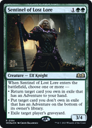 Sentinel of Lost Lore (PRE-184) [Wilds of Eldraine Promos] Foil