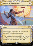 Swords to Plowshares (STA-010) (Showcase) (Borderless) [Strixhaven Mystical Archive] Foil