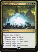 Casualties of War (PPZNR-187P) [Promo Pack: War of the Spark Promos] Foil