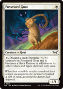Possessed Goat (DSK-025) [Duskmourn: House of Horror] Foil