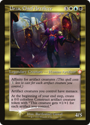 Urza, Chief Artificer (Display Commander) - Thick Stock (BRC-040) [The Brothers' War Commander] Foil