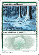 Snow-Covered Forest (White Border) (MB2-120) [Mystery Booster 2]