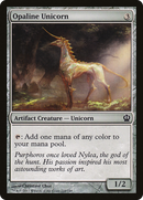 Opaline Unicorn (THS-218) [Theros] Foil