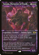 Seizan, Perverter of Truth (Halo Foil) (MUL-145) (Showcase) [Multiverse Legends] Foil
