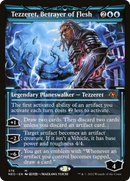 Tezzeret, Betrayer of Flesh (Showcase) (NEO-376) [Kamigawa: Neon Dynasty] Foil