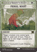 Primal Might (OTP-032) (Showcase) (Borderless) [Breaking News] Foil