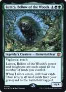 Lumra, Bellow of the Woods (PRE-183) [Bloomburrow Promos] Foil