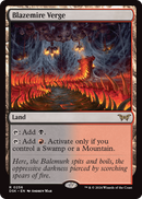Blazemire Verge (DSK-256) [Duskmourn: House of Horror] Foil
