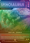 Spinosaurus - Regisaur Alpha (Rainbow Foil) (SLD-1393★) (Borderless) [Secret Lair Drop] Foil