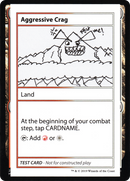 Aggressive Crag (No PW Symbol) (CMB1-112) [Mystery Booster Playtest Cards 2021]