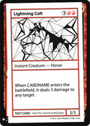 Lightning Colt (CMB1-057) [Mystery Booster Playtest Cards 2019]