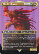 The Ur-Dragon (Textured Foil) (CMM-1065) (Borderless) [Commander Masters] Foil
