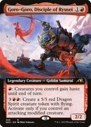 Goro-Goro, Disciple of Ryusei (Extended Art) (NEO-466) [Kamigawa: Neon Dynasty] Foil