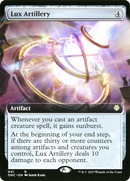 Lux Artillery (Extended Art) (ONC-041) [Phyrexia: All Will Be One Commander] Foil