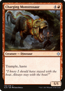 Charging Monstrosaur (XLN-138) [Ixalan] Foil