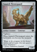 Staunch Throneguard (CMM-412) [Commander Masters] Foil