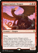 Opportunistic Dragon (PPELD-133P) [Promo Pack: Throne of Eldraine Promos] Foil