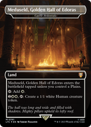 Meduseld, Golden Hall of Edoras - Castle Ardenvale (Surge Foil) (LTC-391) (Borderless) [Tales of Middle-earth Commander] Foil