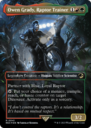 Owen Grady, Raptor Trainer (Borderless) (Emblem) (REX-041) [Jurassic World Collection] Foil