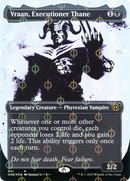 Vraan, Executioner Thane (Showcase) (Step-and-Compleat Foil) (ONE-441) (Borderless) [Phyrexia: All Will Be One] Foil