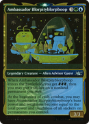 Ambassador Blorpityblorpboop (Showcase) (Galaxy Foil) (UNF-505) [Unfinity] Foil