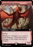 Wrathful Red Dragon (Extended Art) (CLB-585) [Commander Legends: Battle for Baldur's Gate] Foil